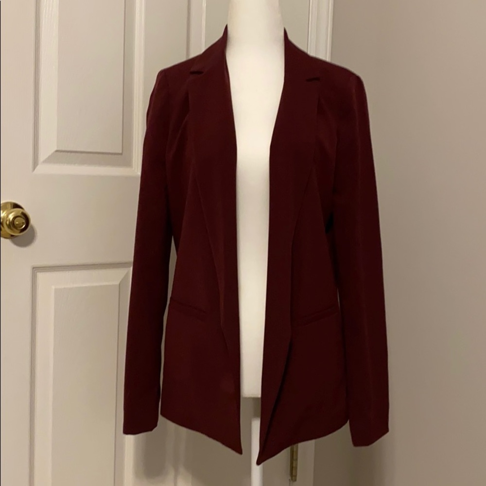 NWOT Burgundy Blazer